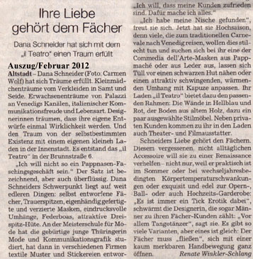 Süddeutsche Februarausgabe 2012